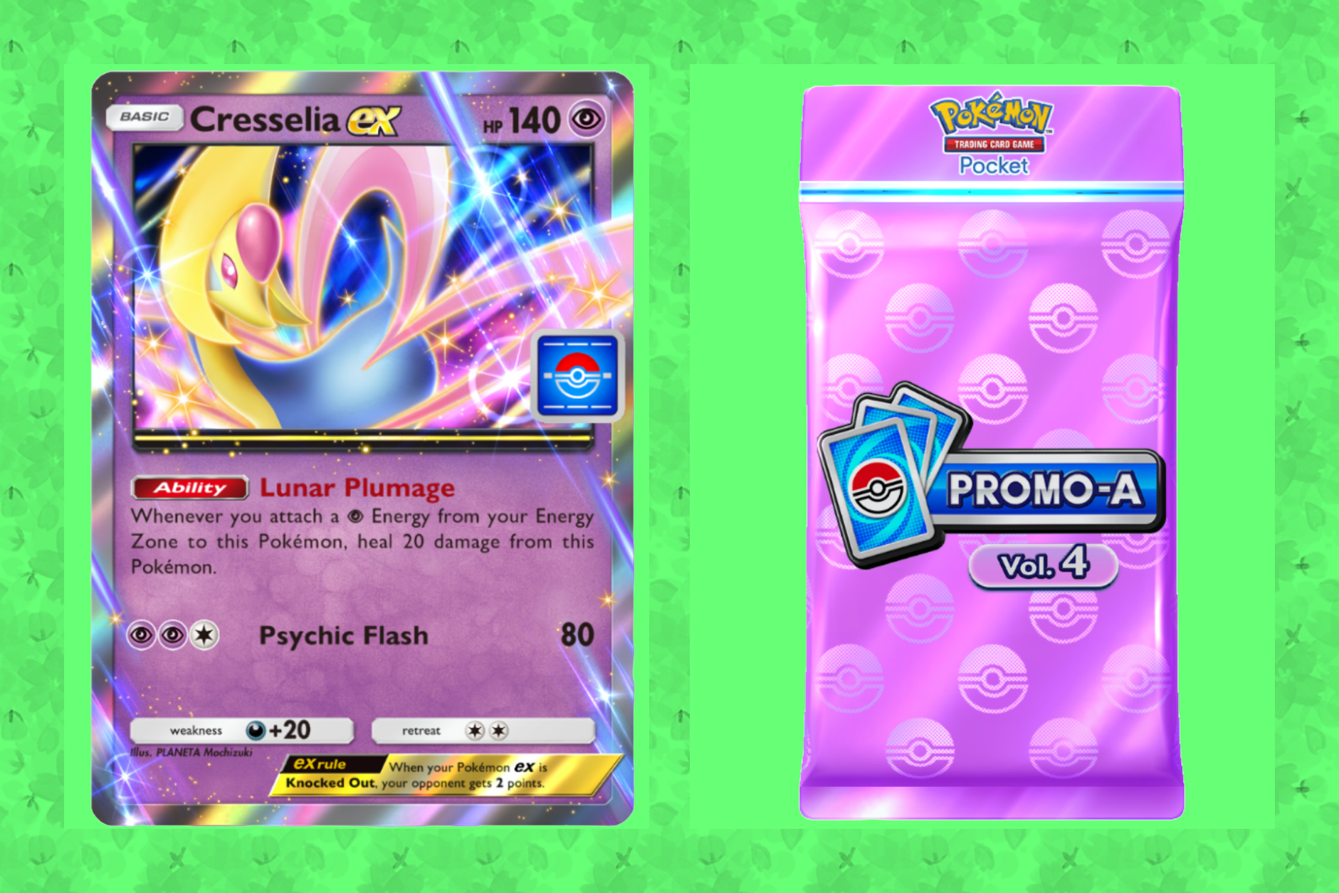 All ‘Cresselia ex Drop Event’ cards and best decks in Pokémon TCG Pocket